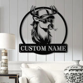 Custom White Tail Deer Buck Mullet Trucker Hat Sign with Led Light Man Cave Decor Hunting Lodge Decor Unique Gift for