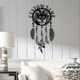 Custom Wolf Dream Catcher Metal Wall Art with Led Lights Dreamcatcher Wall Hanging Dreamcatcher Decor Christmas gifts