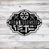 Custom Workshop Metal Sign with Led Light Personalized Garage Signs Metal Garage Signs Custom Garage Hanging Sign Wall