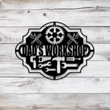 Custom Workshop Metal Sign with Led Light Personalized Garage Signs Metal Garage Signs Custom Garage Hanging Sign Wall