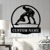 Custom Wrestling Metal Sign with LED Light Wrestling Coach Gift Sports Home Decor Wrestler Birthday or Christmas Gift