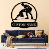 Custom Wrestling Metal Sign with LED Light Wrestling Coach Gift Sports Home Decor Wrestler Birthday or Christmas Gift