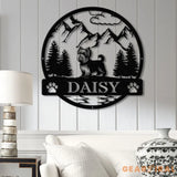 Custom Yorkshire Terrier Metal Sign Dog Name Sign Yorkie Wall Decor Dog Lovers Wall Art Pet Lover Gift Dog Mom Gifts