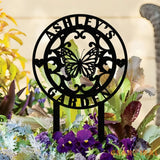 Custom Your Garden Sign Personalized Garden Stake Metal Garden Sign Gardener Name Sign Gardener Gift Yard Decor