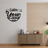 Custom Your Logo Design Metal Wall Art with Led Light Business Logo Sign Christmas Gift Birthday Gift for Mom Dad