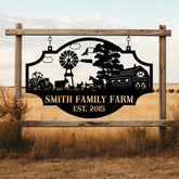 Custom Your Metal Farm Sign Design Your Own Farm Sign Farmhouse Metal Sign Farmhouse Decor Ranch Sign Farm Gate Sign
