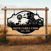 Custom Your Metal Farm Sign Design Your Own Farm Sign Farmhouse Metal Sign Farmhouse Decor Ranch Sign Farm Gate Sign