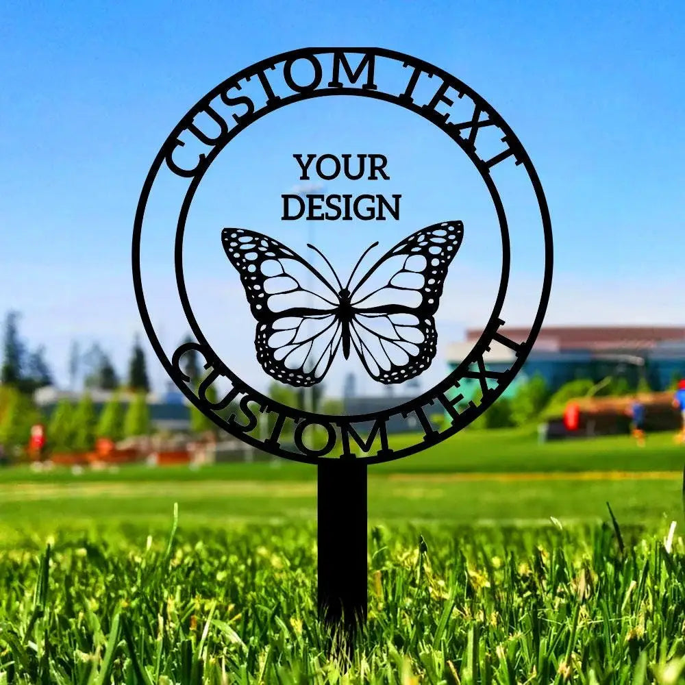 Custom Your Own Metal Stake | Outdoor Business Metal Stake Personalized Name Yard Sign Outdoor Door Garden Decor Logo