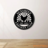 Customized Chicken Farm Metal Sign Hen House Coop Sign Family Name Metal Sign for Farm House Our Little Coop Sign Metal