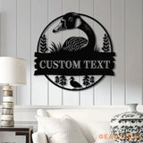 Customized Duck Farm Metal Sign Quack House Sign Family Name Metal Sign for Farm House Duck Hutch Coop Sign Quack Shack
