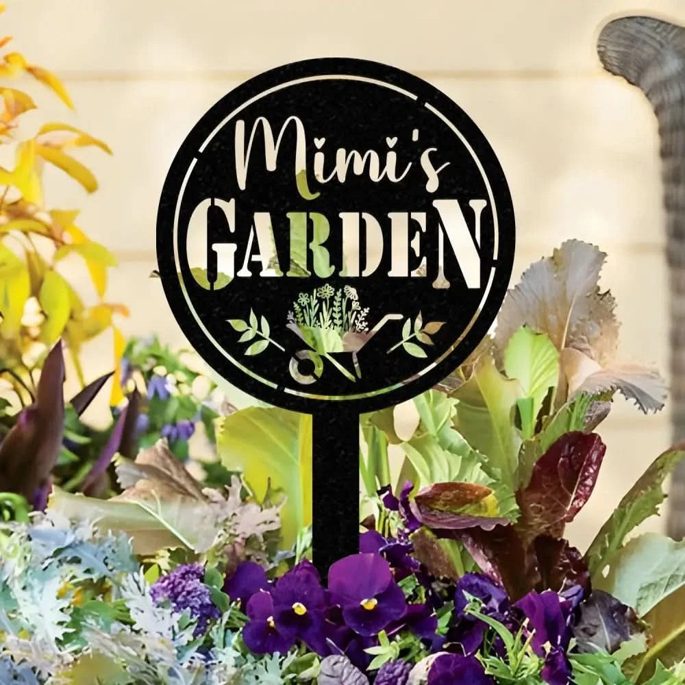 Customized Garden Stake Metal Sign Metal Bird Garden Stakes Gardener Gift Garden Decor Garden Metal Art Outdoor