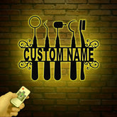 Custon Dental Hygineist Metal Wall Art with LED Light Dental Assistant Gifts Dental Student Gift Dentist Office Decor