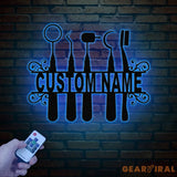 Custon Dental Hygineist Metal Wall Art with LED Light Dental Assistant Gifts Dental Student Gift Dentist Office Decor