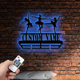 Dance Medal Hanger with Custom Monogram Name Metal Sign Personalized Dance Medal Holder Monogram Dance Medal Display