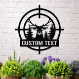 Deer Head Sign Metal Sign Personalized Family Name Led Metal Sign Outdoor Door Decor Hunting Wall Art Perfect Gift for