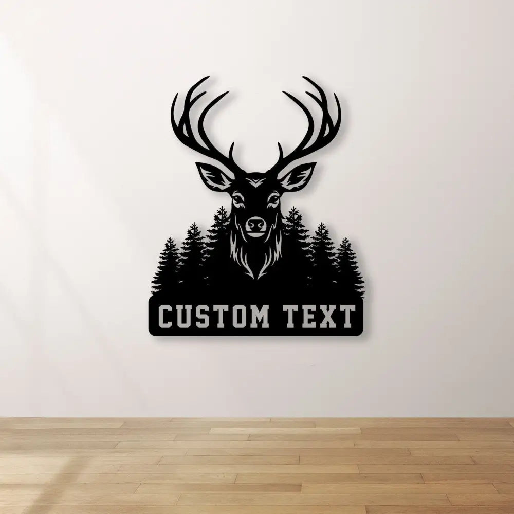 Deer Hunting Metal Sign,Custom Deer Wall Art,Personalized Hunting Wall Decor,Gift for Hunter,Hunter Name Sign,Deer Wall