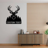 Deer Hunting Metal Sign,Custom Deer Wall Art,Personalized Hunting Wall Decor,Gift for Hunter,Hunter Name Sign,Deer Wall