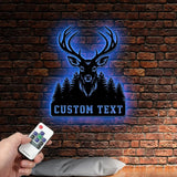Deer Hunting Metal Sign,Custom Deer Wall Art,Personalized Hunting Wall Decor,Gift for Hunter,Hunter Name Sign,Deer Wall