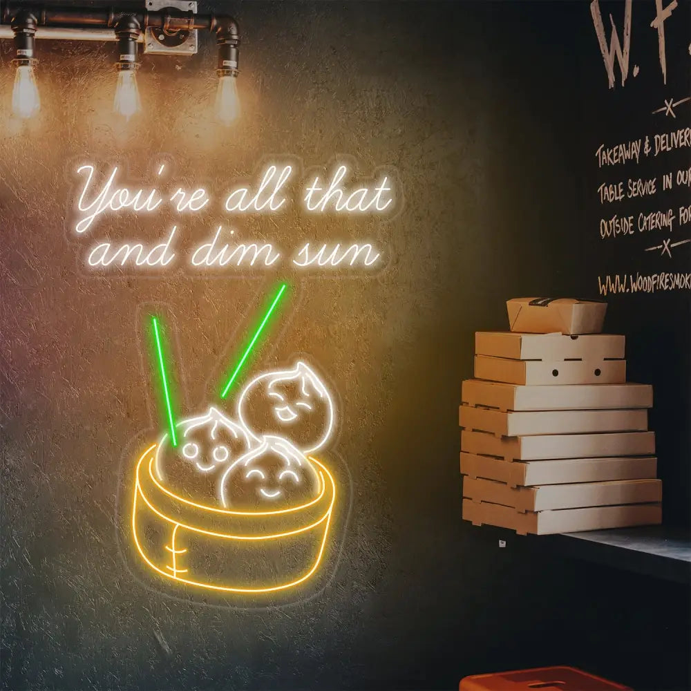 Dimsum Neon Sign Dimsum Led Sign Dimsum Led Sign Custom Neon Sign Home Decor Restaurant Neon Sign Restaurant Neon Decor