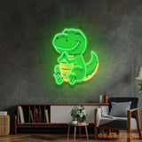 Dinosaur Clapping LED Neon Sign Light Pop Art
