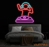 DJ Player Neon Sign For Bar Neon Light Sign for Man Cave LED Neon Light for Wall Decor Neon LED Sign for Bar Party Wall