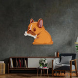 Dog Gnawing Bone LED Neon Sign Light Pop Art