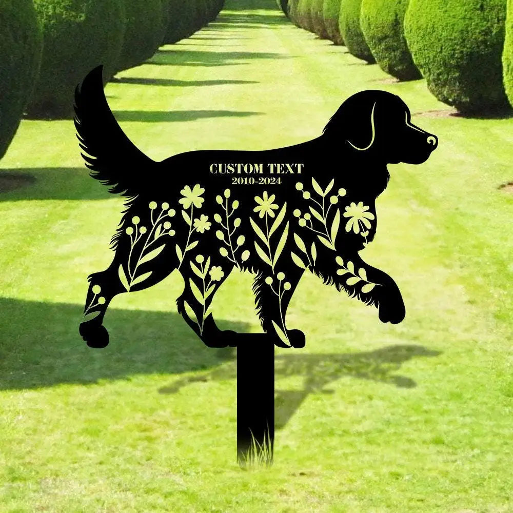 Dog Grave Marker Custom Year Memorial Stake Every Dog Breed Metal Stake Personalized Dog Garden Sign Pet Loss Gift