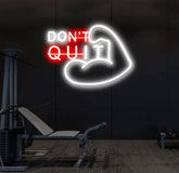 Don’t Quit Neon Sign Custom Home Gym Decor LED Neon Light Gym Motivational Quotes Wall Led Fitness Decoration