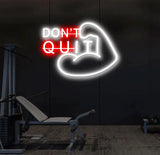 Don’t Quit Neon Sign Custom Home Gym Decor LED Neon Light Gym Motivational Quotes Wall Led Fitness Decoration