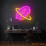 Doughnut Planet Led Neon Acrylic Artwork