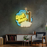 Draft Beer LED Neon Sign Light Pop Art