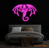 Dragon LED Neon Sign Color Changing Wall Art for Home Gaming Room or Office Perfect Neon Light for Fantasy Lovers and