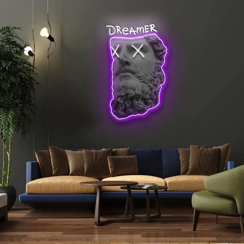 ’Dreamer’ Neon x Acrylic Artwork