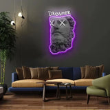 ’Dreamer’ Neon x Acrylic Artwork