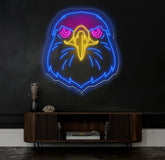 Eagle LED Neon Sign – Multi-Color Customizable Neon Light for Patriotic Decor – Perfect Wall Art for Home Office or Bar