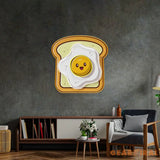 Eggs on Toast Led Neon Acrylic Artwork