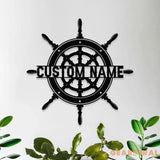 Established Date Captain Metal Sign Personalized Family Name Metal Sign Outdoor Door Decor Captain Wall Art