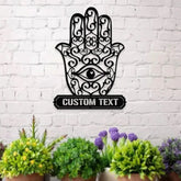 Evil Eye Metal LED Sign Eye Of Providence Wall Art Evil Eye Wall Sign Witchy Decor Occult Wall Art Living Room Metal