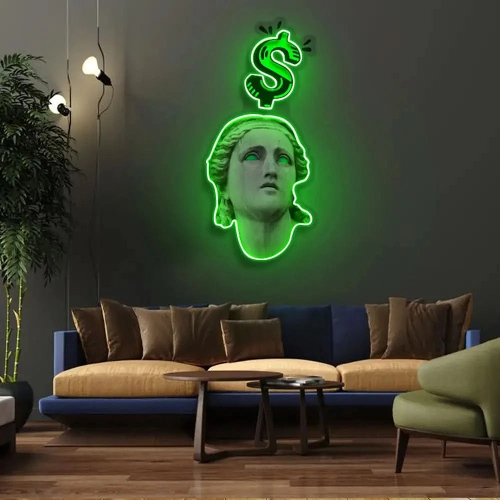 ’Eyes on The Prize’ Neon x Acrylic Artwork