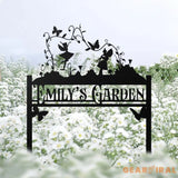 Fairy Garden Sign Custom - Personalized Garden Sign - Fairy Metal Garden Stake - Sign for Flower Beds | GearViral
