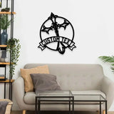 Faith Hope Love Metal Name Sign Personalized Split Letter Last Name Christian Sign Outdoor Door Hanger Housewarming