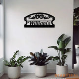 Family Name Monogram Wall Sign Name Monogram Custom Metal Sign Personalized Metal Sign Wall Decor Custom Metal Sign