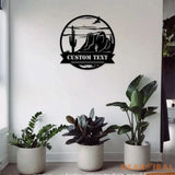 Family Name Mountain Metal Sign - Custom Family Name Sign Personalized Metal Sign Wall Decor Metal Wall Art Wall Sign