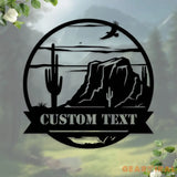 Family Name Mountain Metal Sign - Custom Family Name Sign Personalized Metal Sign Wall Decor Metal Wall Art Wall Sign