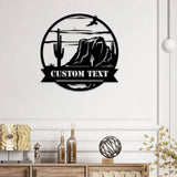 Family Name Mountain Metal Sign - Custom Family Name Sign Personalized Metal Sign Wall Decor Metal Wall Art Wall Sign