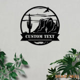 Family Name Mountain Metal Sign - Custom Family Name Sign Personalized Metal Sign Wall Decor Metal Wall Art Wall Sign