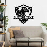 Family Name USA Metal Wall Sign Patriotic Wall Art Minimal Patriotic Sign Home Patriotic Sign Housewarming Gift