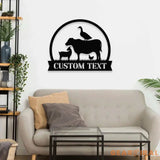 Farm Personalized Name Farm Metal Sign - Wall Farm Decor - Personalize Farm Home Sign - Metal Farm Family Name - Garden