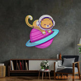 Feeline Astronaut Chilling LED Neon Sign Light Pop Art