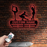 Figure Skater Medal Hanger Custom Monogram Name Metal Sign Personalized Figure Skating Medal Holder Monogram Figure